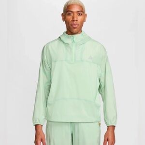 New Men's Nike ACG Storm Fit Trail Snacks 1/2 zip Jacket FQ3062-376 Windbreaker